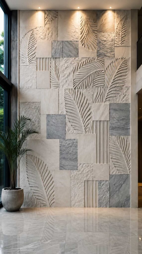 Lobby Wall Stone Design