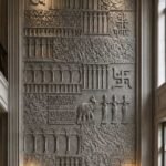 Heritage Temple Architectural 3D Stone Carving Design 2