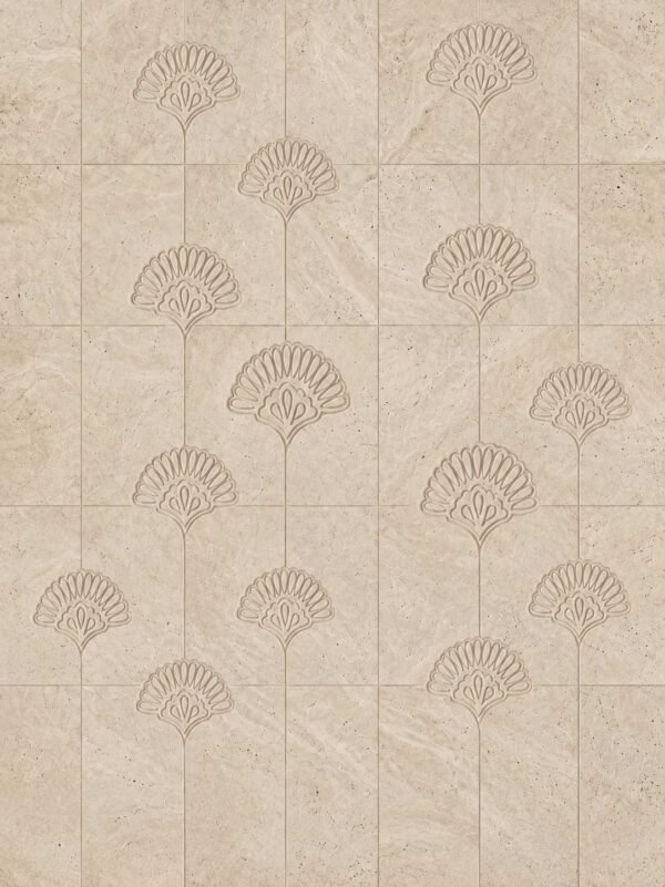 3D Stone Wall Panel Design 7 3D Floral LED Stone Wall Panel