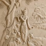Krishna Flute 3D Stone Carving Design 1